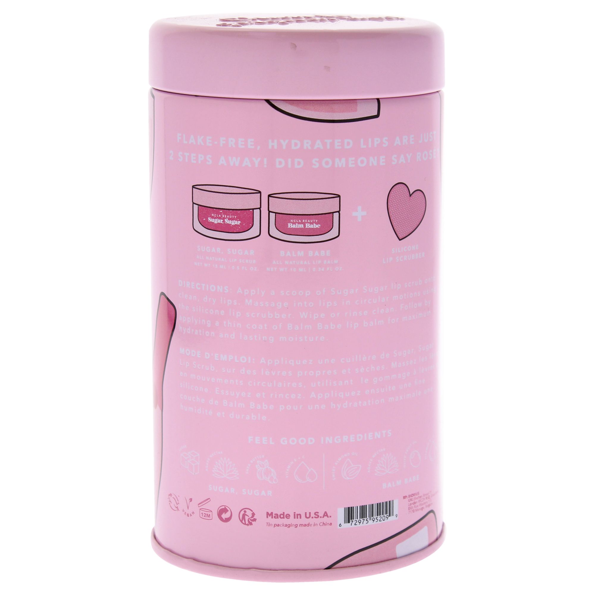 NCLA natürlicher Lip Treatment Set Pink Champagne