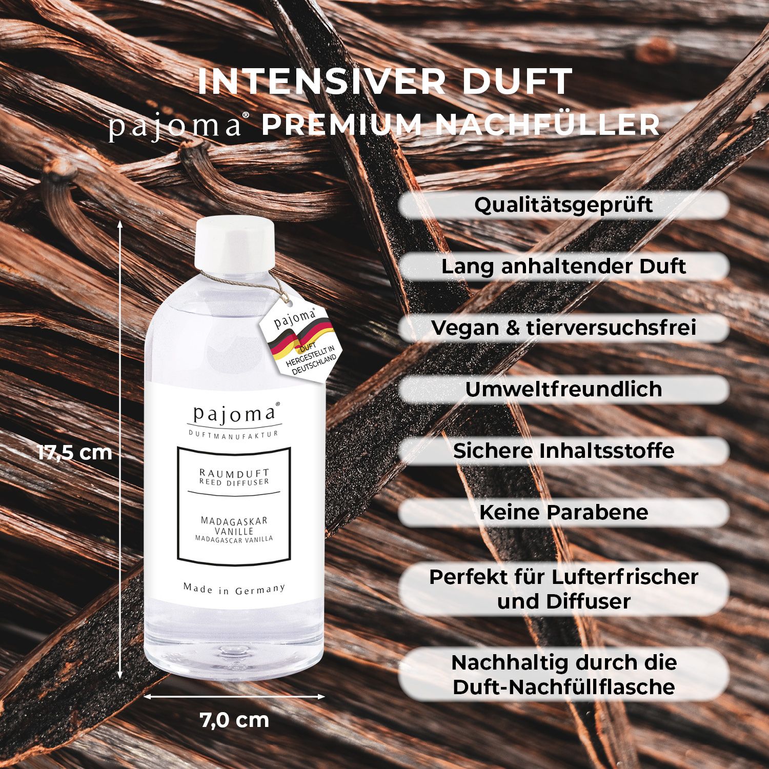 pajoma® Raumduft Nachfüllflasche, Madagaskar Vanille