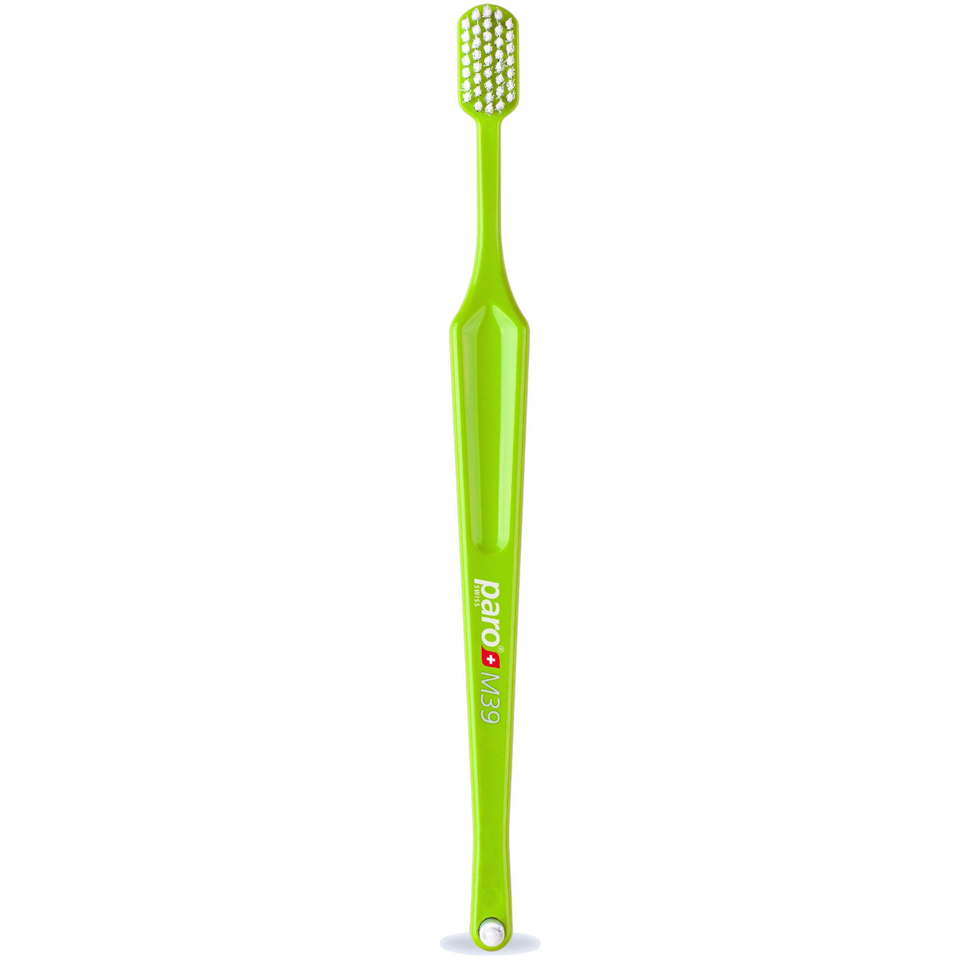 Paro M39 medium Zahnbürste mit Zwischenraumbürste 12 St