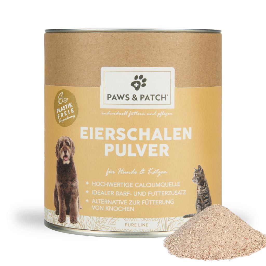 PAWS&PATCH EIERSCHALEN Pulver  für Hunde und Katzen