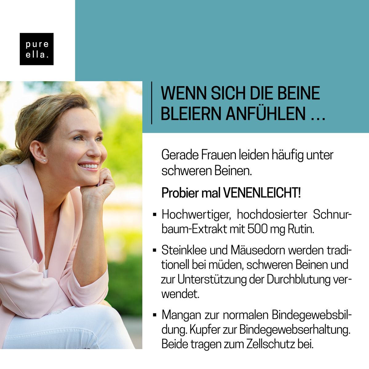 Pure Ella VENENLEICHT Kapseln