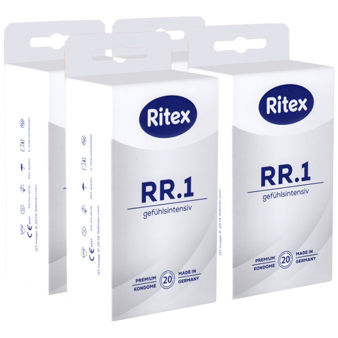 Ritex *RR.1* Gefühlsintensiv, Kondome für ein 100% natürliches Gefühlserlebnis