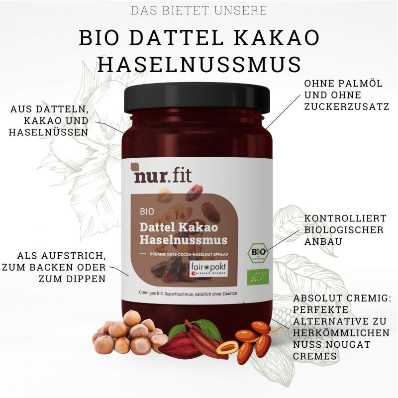 nur.fit BIO Schoko Bananen Snack Set