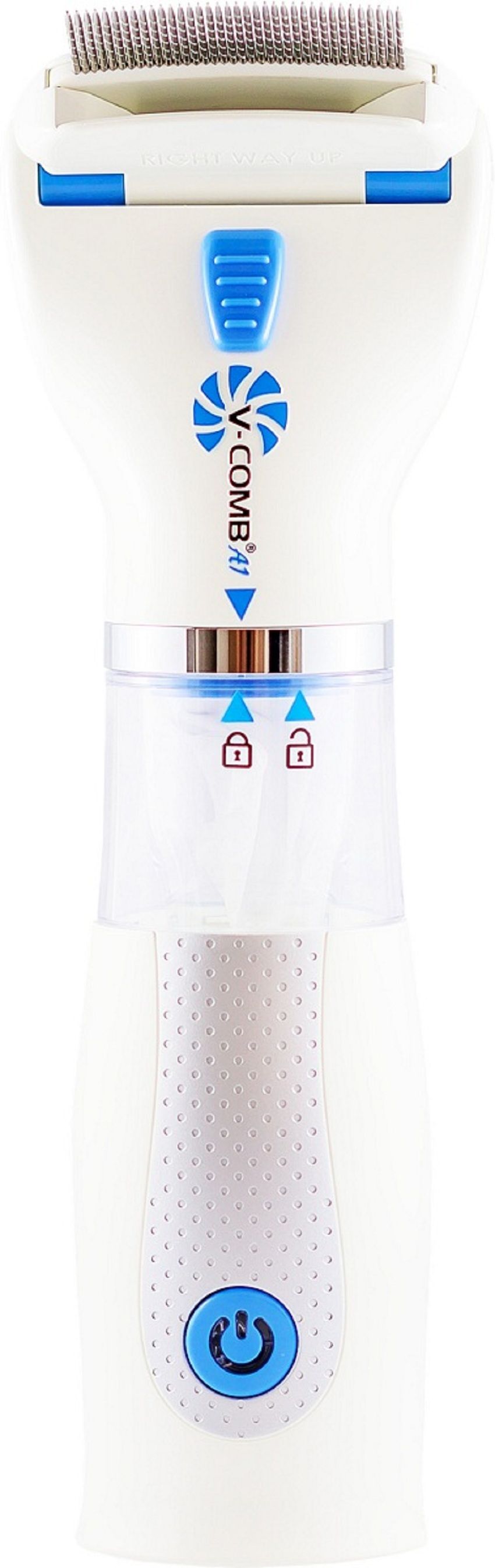 LICETEC V-COMB A1 - pettine elettrico antipidocchi con batteria ricaricabile