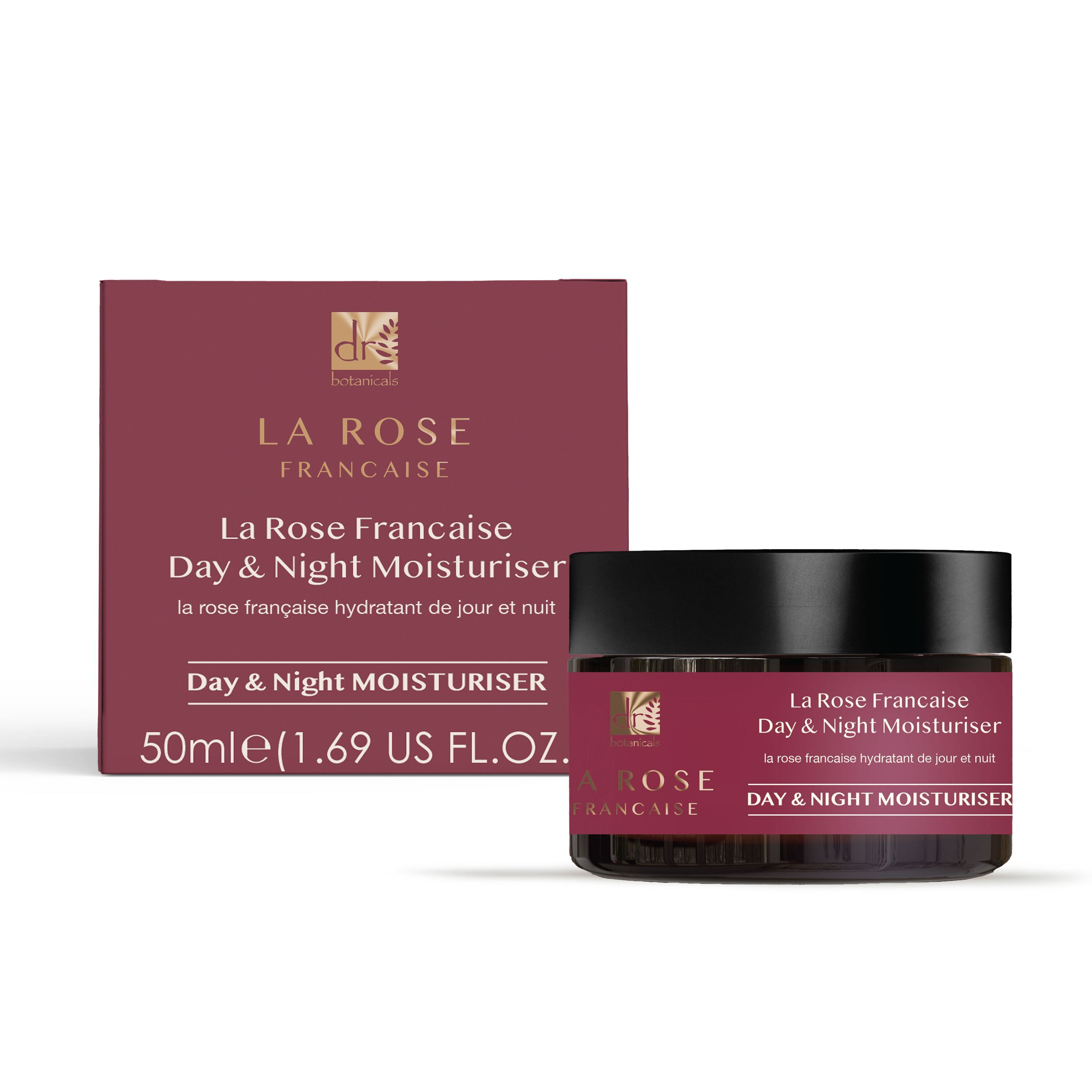 Dr. Botanicals La Rose Francaise Tages- und Nachtfeuchtigkeitscreme 50ml.