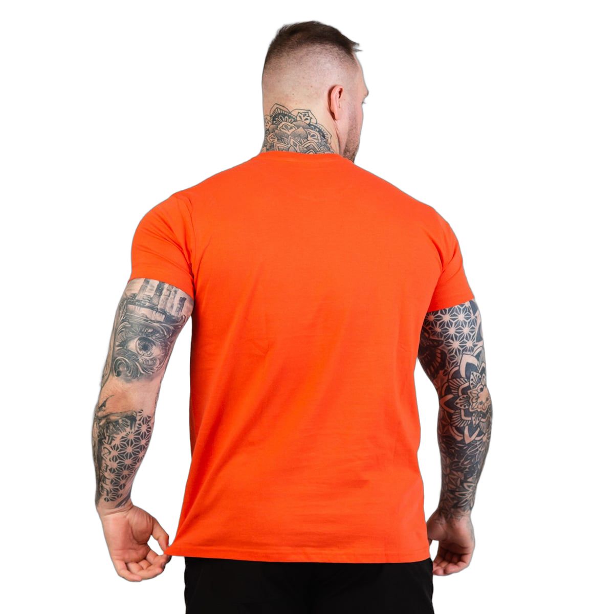 GymBeam T-Shirt Herren regular Kurzarm aus Baumwolle in Orange