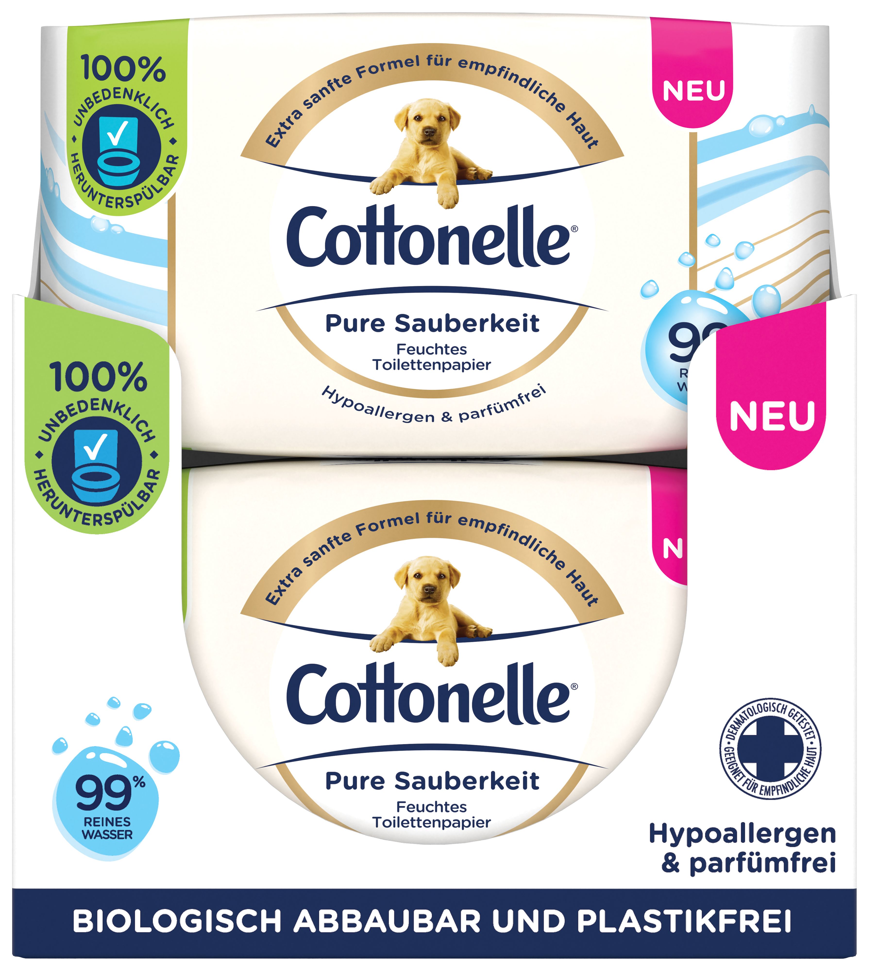 Cottonelle Feuchtes Toilettenpapier Pure Sauberkeit ultra-senstive