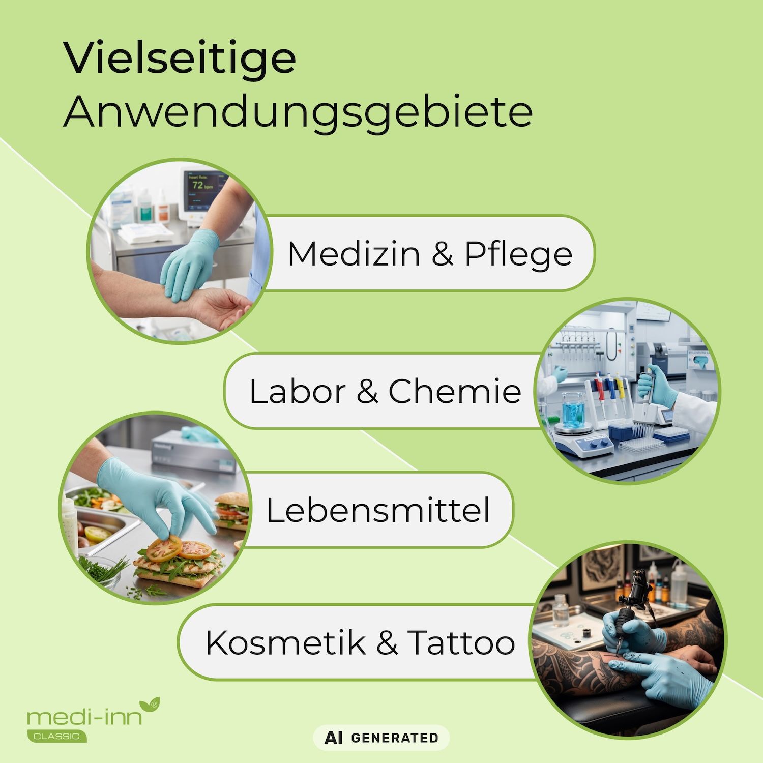 Medi-Inn Nitril Mint Plus Einmalhandschuhe