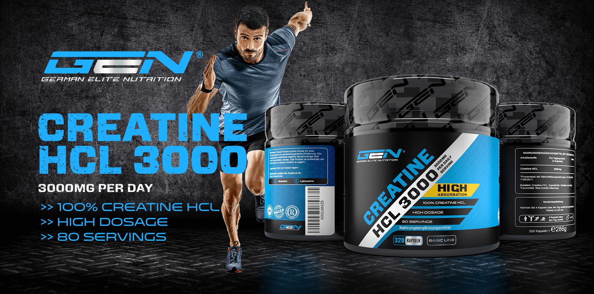 GEN Creatine HCL 3000 320 St - Shop Apotheke