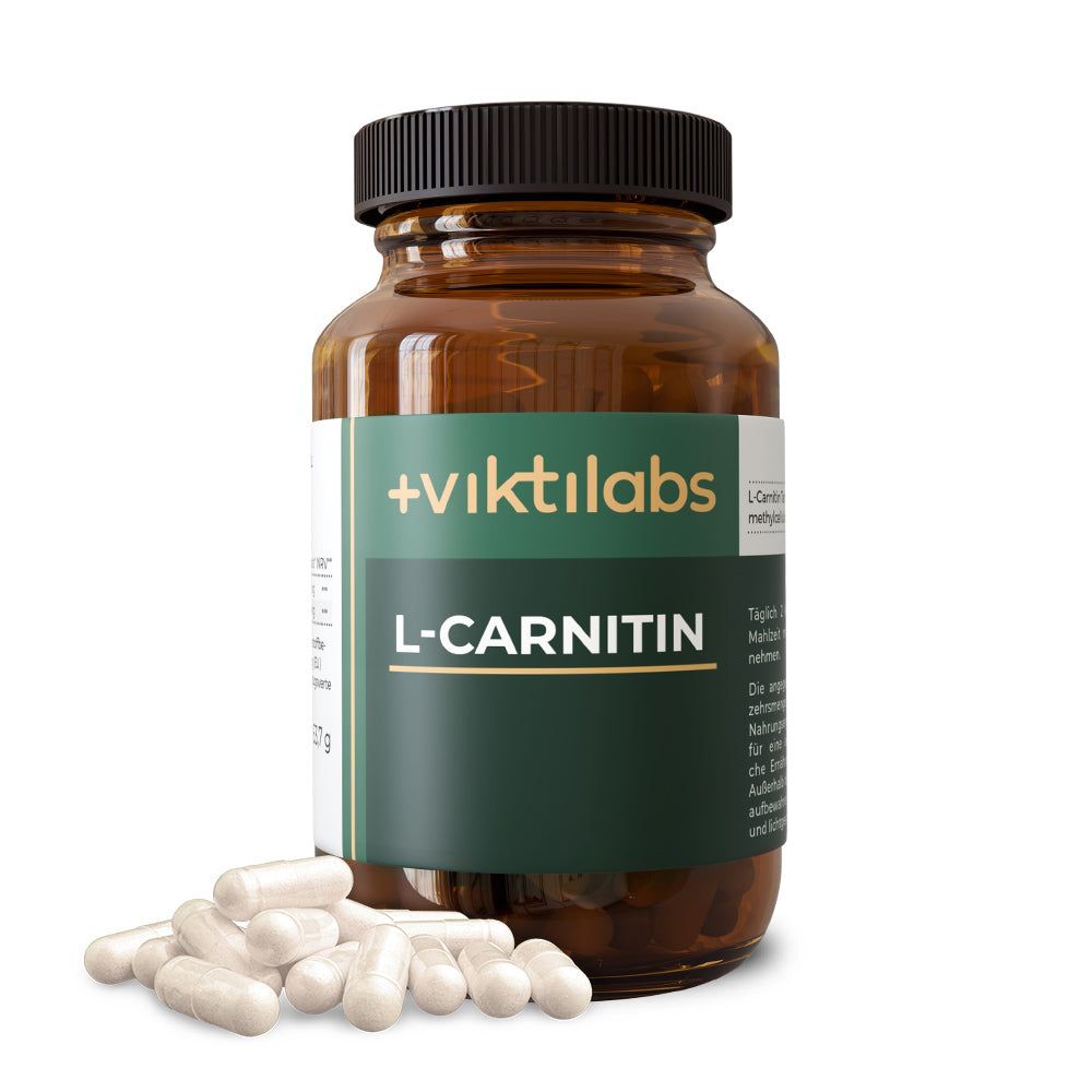 Viktilabs L-Carnitin: 90 Kapseln mit L-Carnitin Tartrat