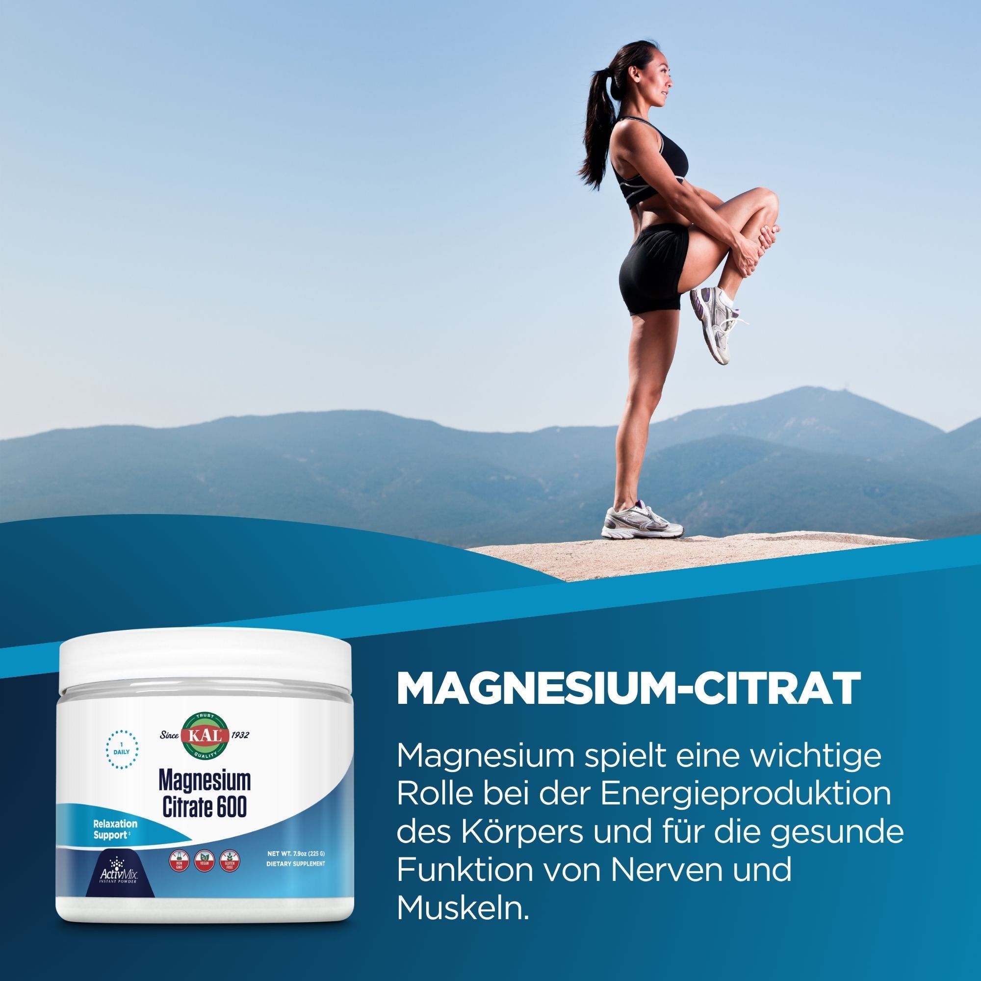 KAL Magnesium Citrat 600 mg Crystal-Magnesium