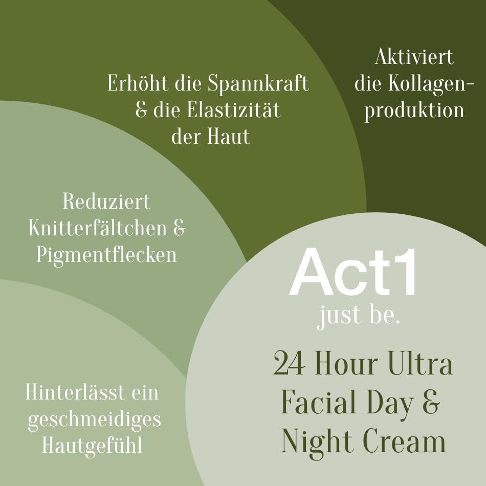 24 Hour Ultra Facial Day and Night Cream - Act1 just be.