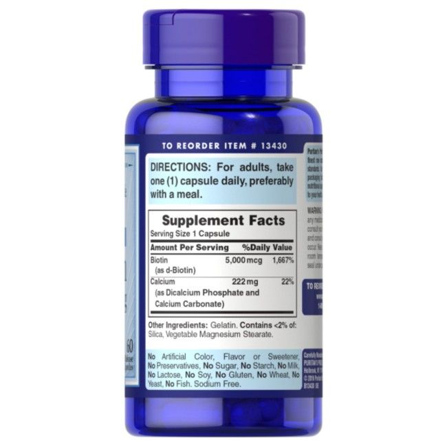 Puritan's Pride Biotin 5000 mcg