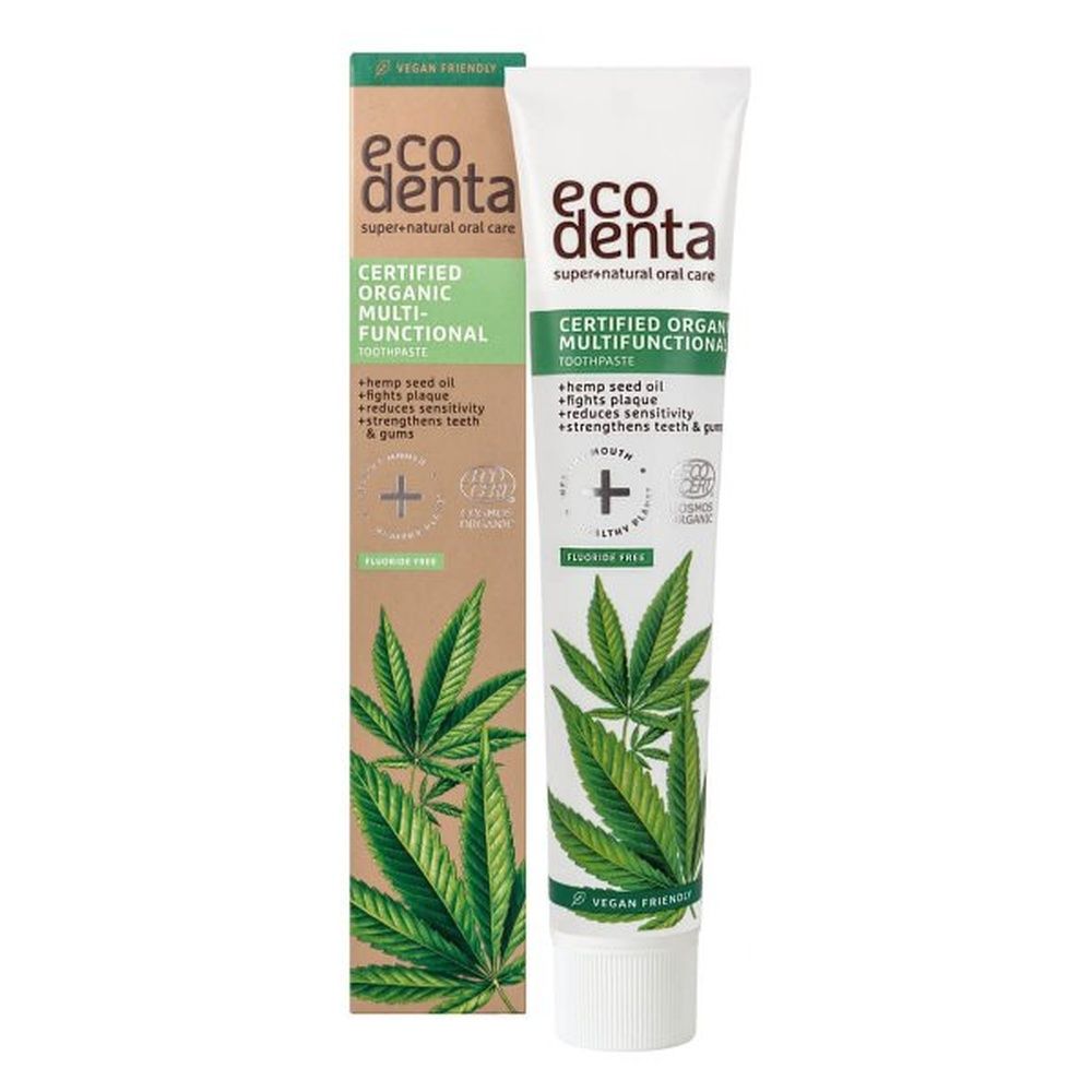 eco denta Zertifizierte Bio-Multifunktionszahnpasta mit Hanföl