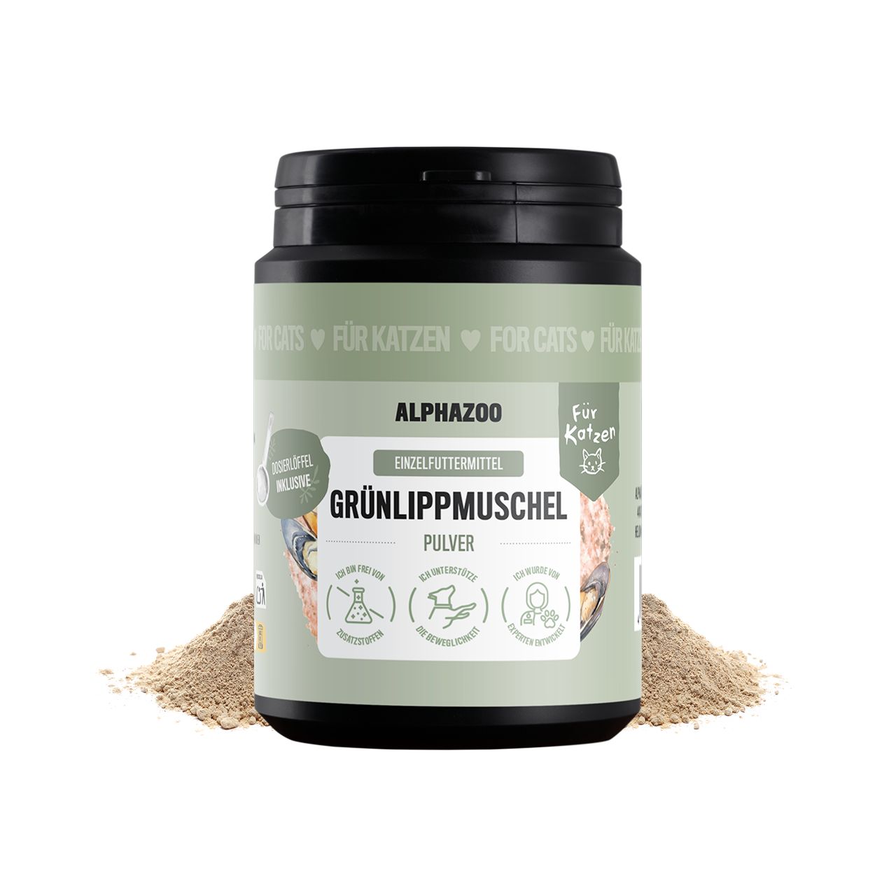 Grünlippmuschel-Pulver für Katzen 250 g