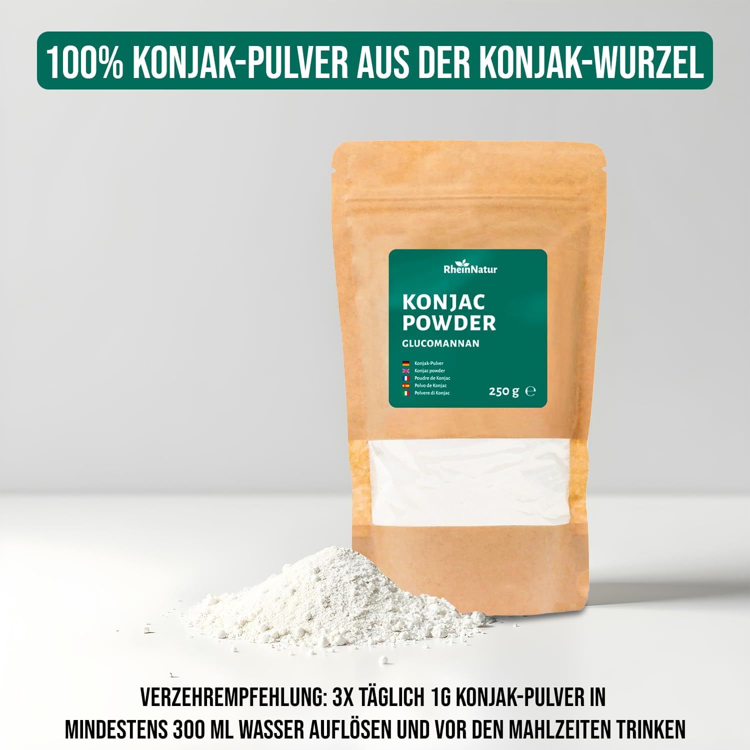 RheinNatur Konjak Pulver Glucomannan