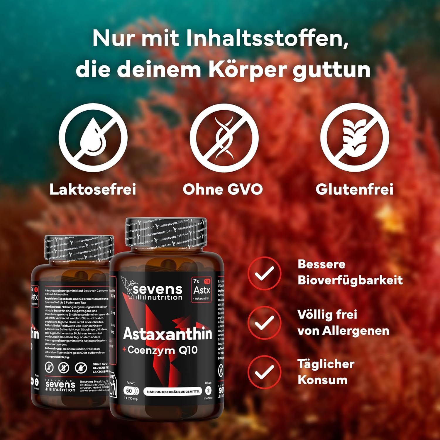 SEVENS NUTRITION Astaxanthin Kapseln