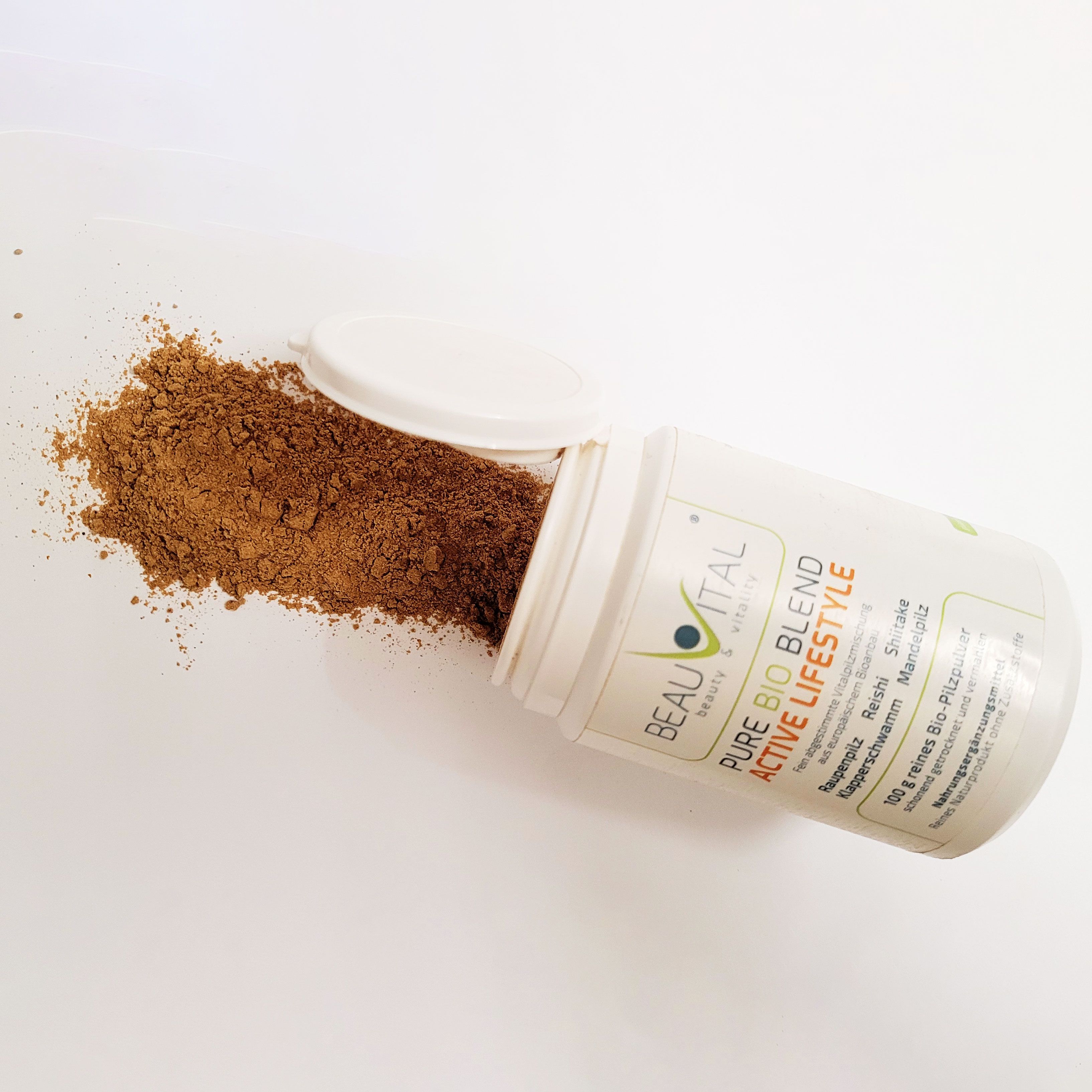 BEAUVITAL® Pure Bio Blend Active Lifestyle Vitalpilze Cordyceps Reishi Shiitake Agaricus Maitake