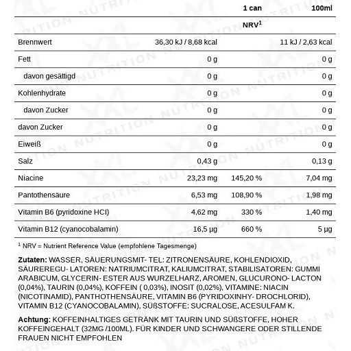 XXL Nutrition Energize WHITE