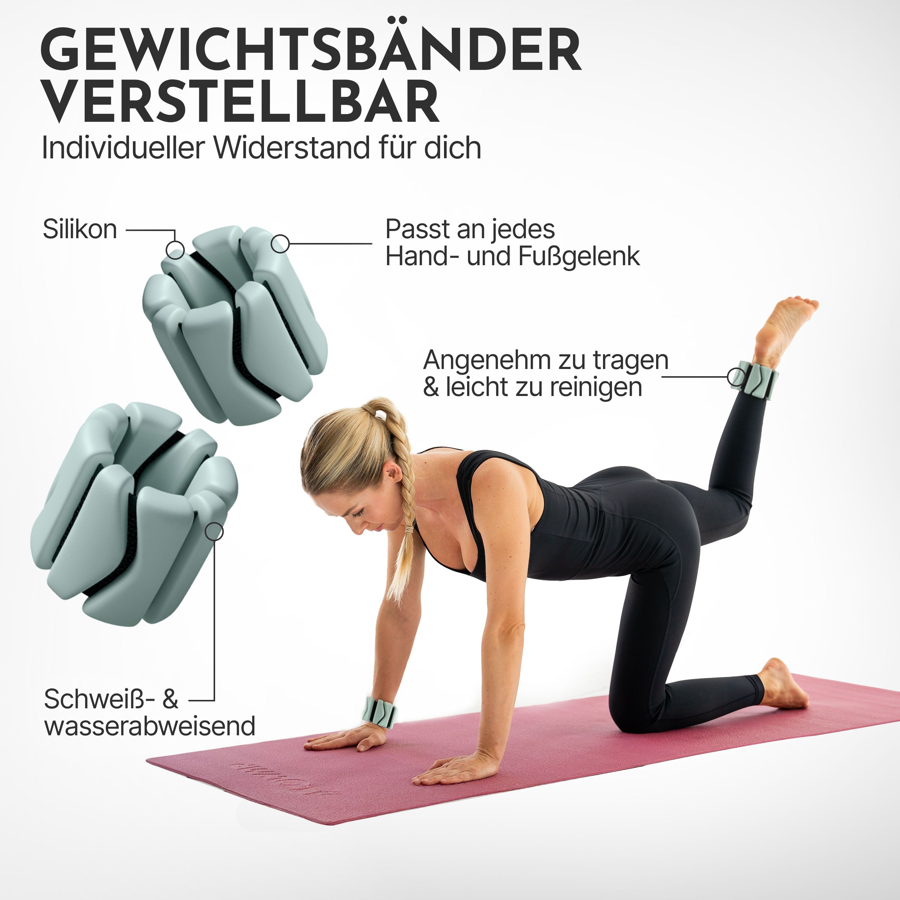 NEOLYMP Pilates Gewichtsmanschetten