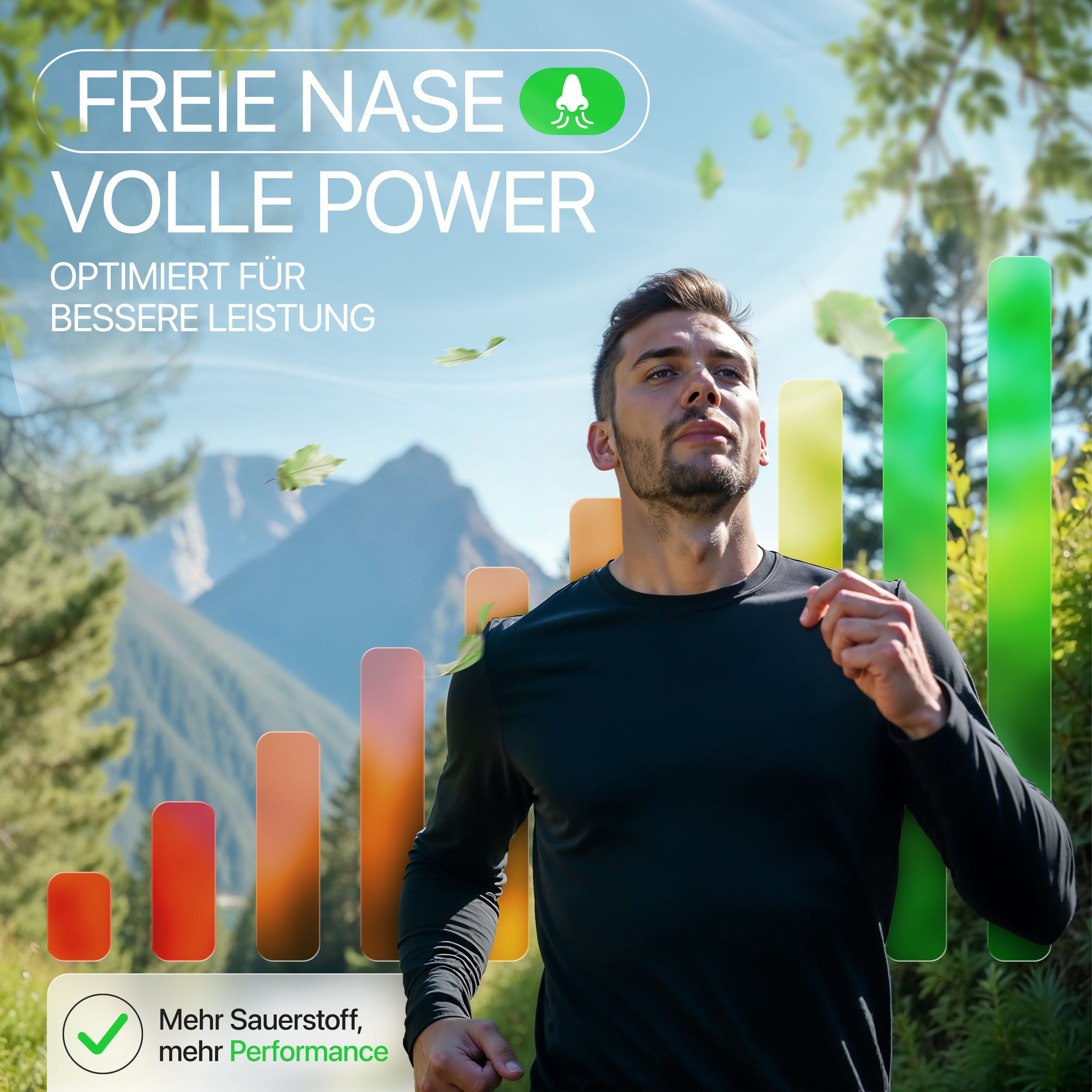 ELLICIT® Nasenpflaster Transparent, Universalgröße