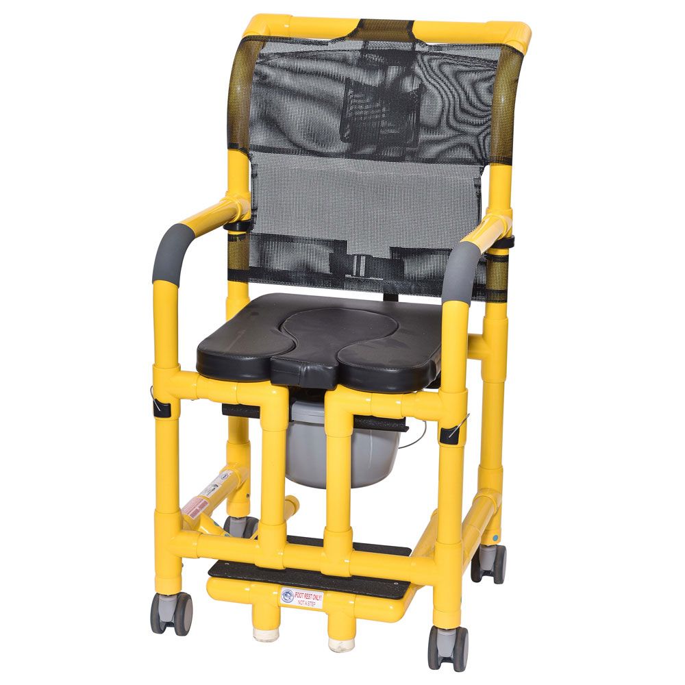 CareLine PCS Dusch- und Toilettenrollstuhl Komplett Farbig 1 St