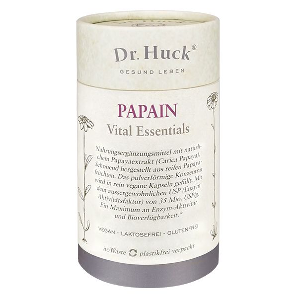 Dr. Huck Papain (Papaya) Kapseln Vegan