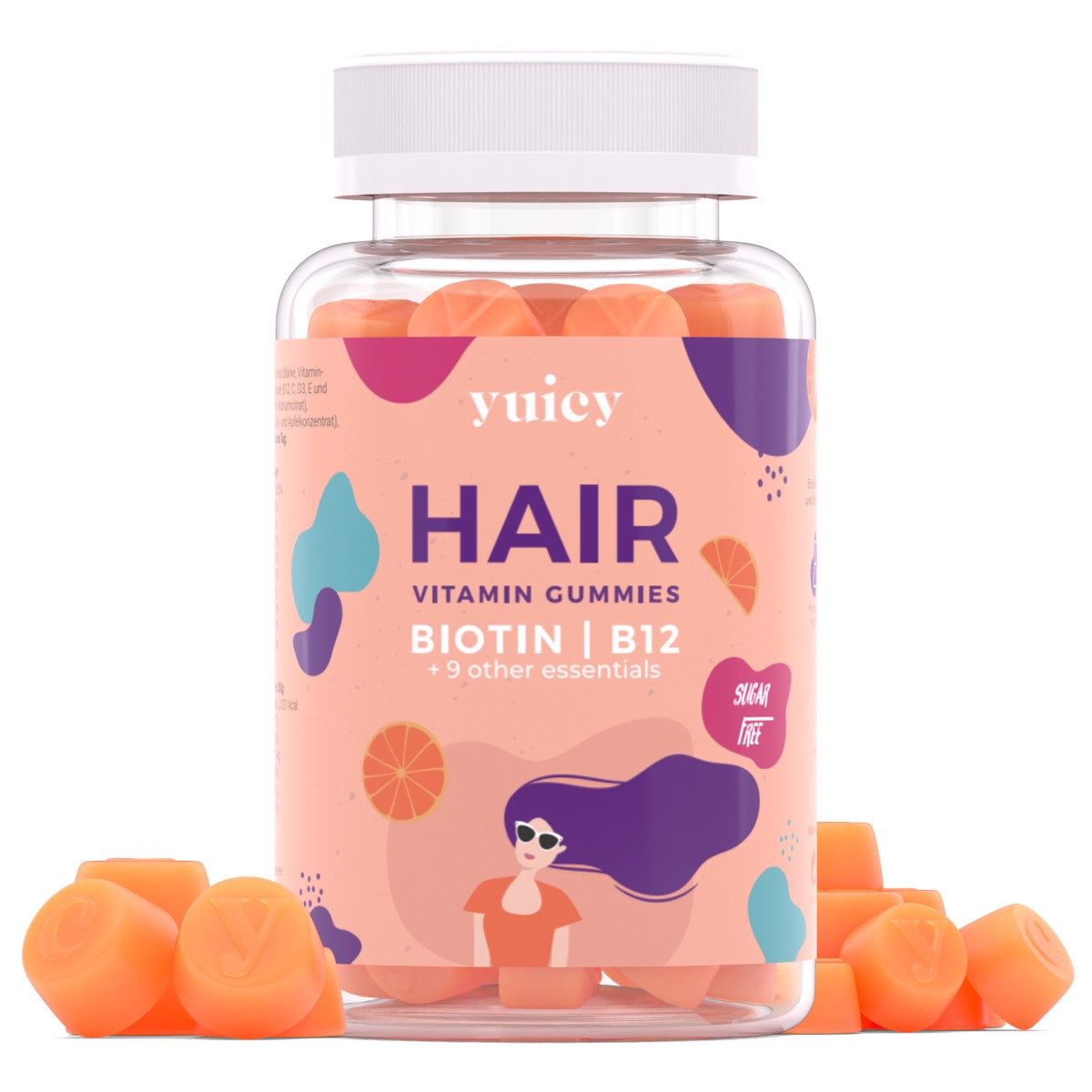 Hair Vitamin Gummies Sugarfree yuicy® 60 St shopapotheke.at