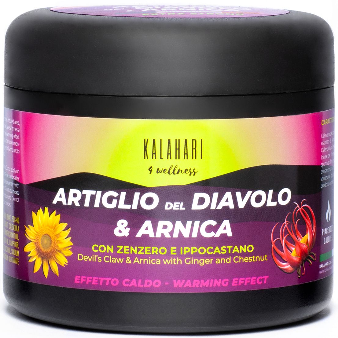 Kalahari Teufelskralle und Arnika Salbe, Extra Stark Heiße Gel für Massagen Muskeln & Gelenken 500 ml