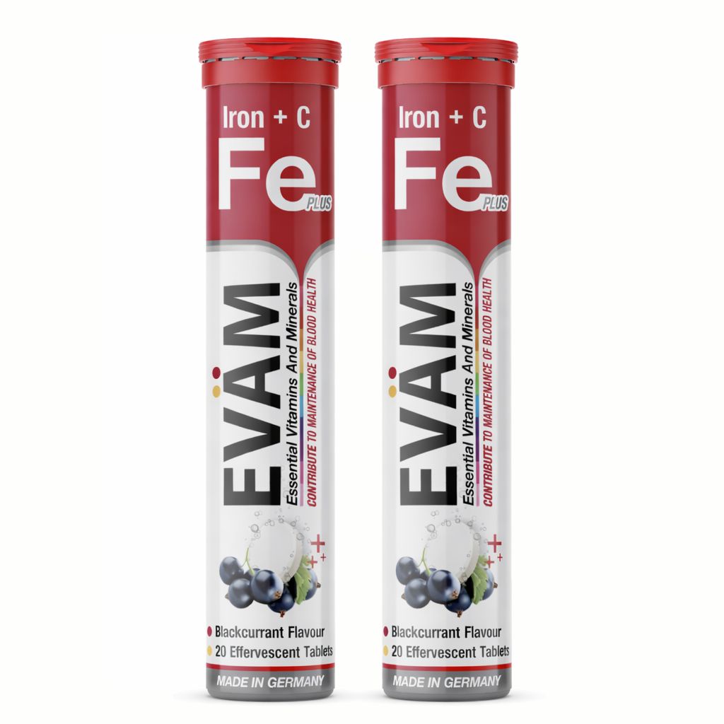 Eväm Vitamin C + Zink Brausetabletten - 2er Pack 40 St