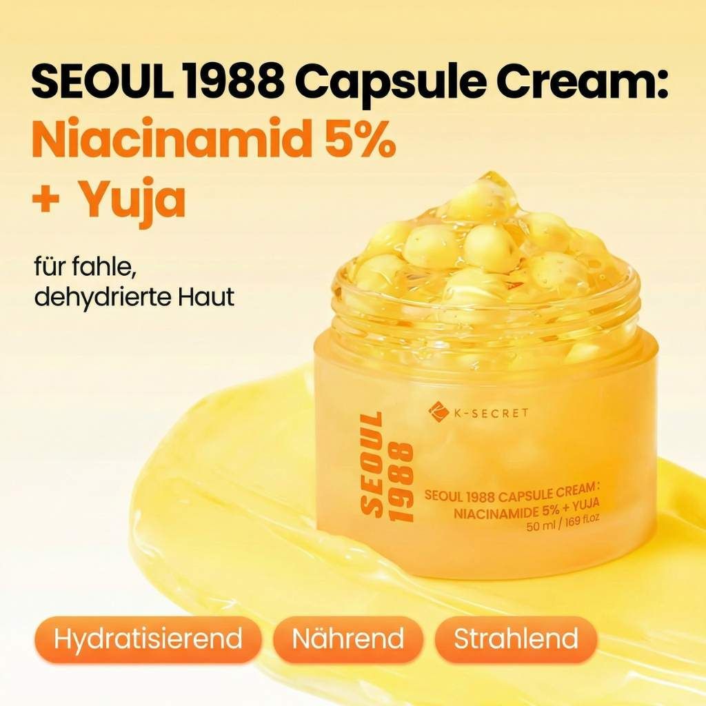 K-SECRET Seoul 1988 Capsule Cream Niacinamide 5% + Yuja