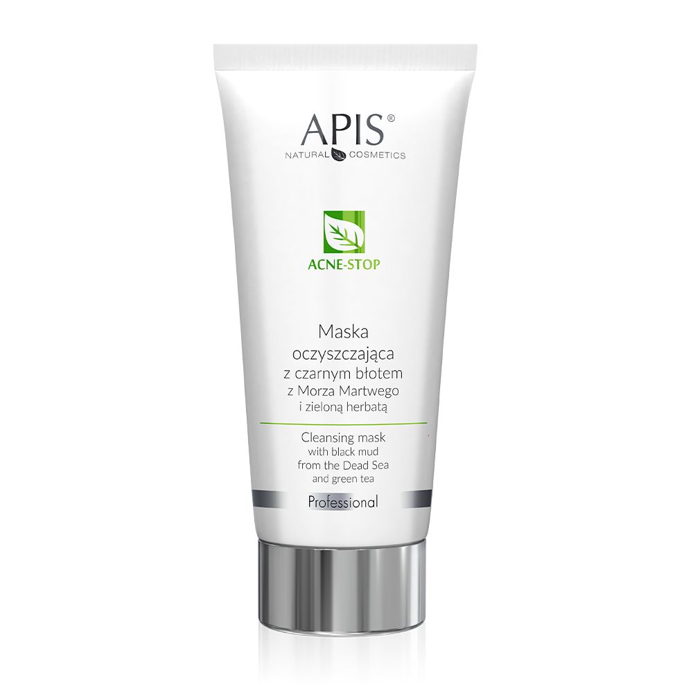 APIS ACNE - STOP, Reinigende Maske mit schwarzem Schlamm aus dem Toten Meer und mit grünem Tee