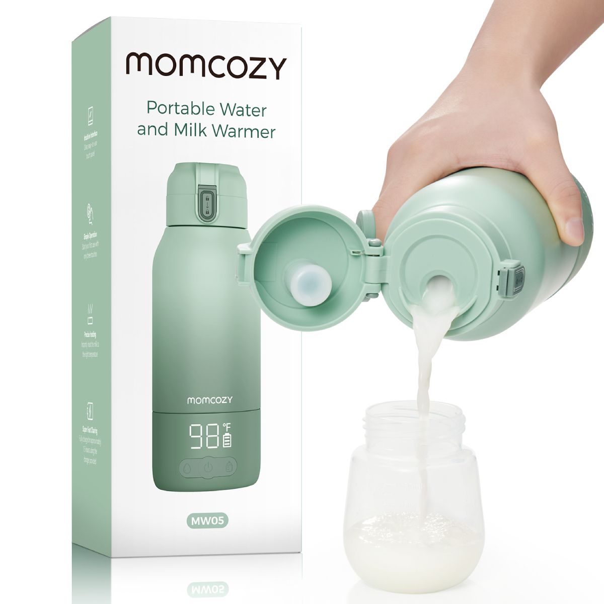 Tragbarer Milchwärmer Momcozy