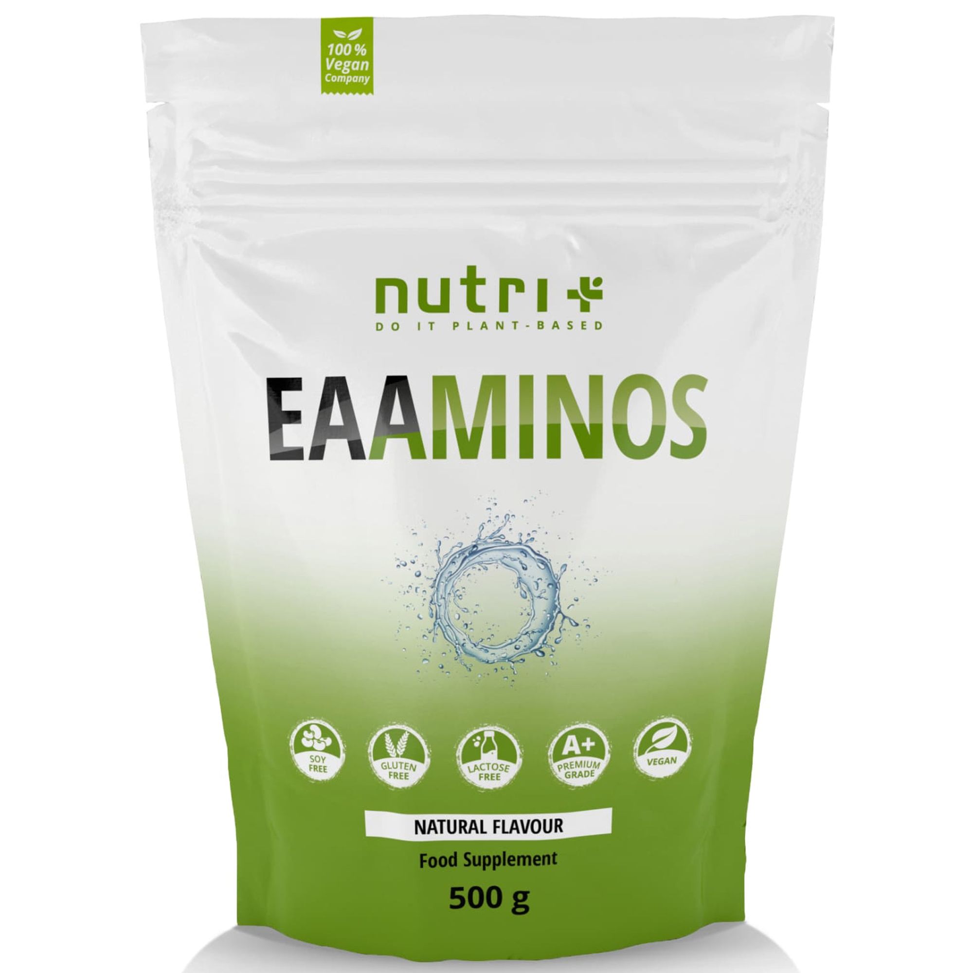 Nutri+ Veganes EAA Instant Pulver - bestens mit allen Essentiellen Aminosäuren versorgt