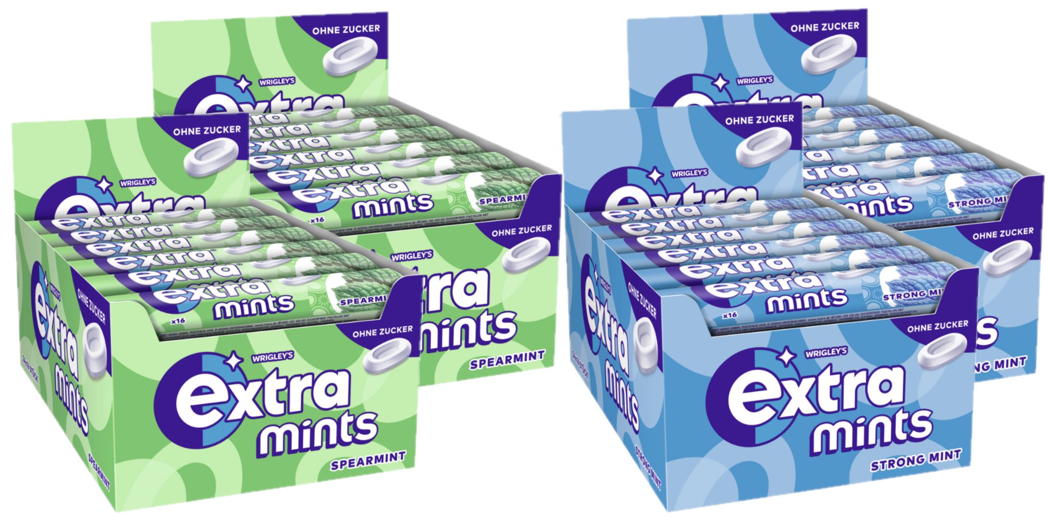 Extra Mints Mix Lutschpastillen Spearmint & Strong Mint