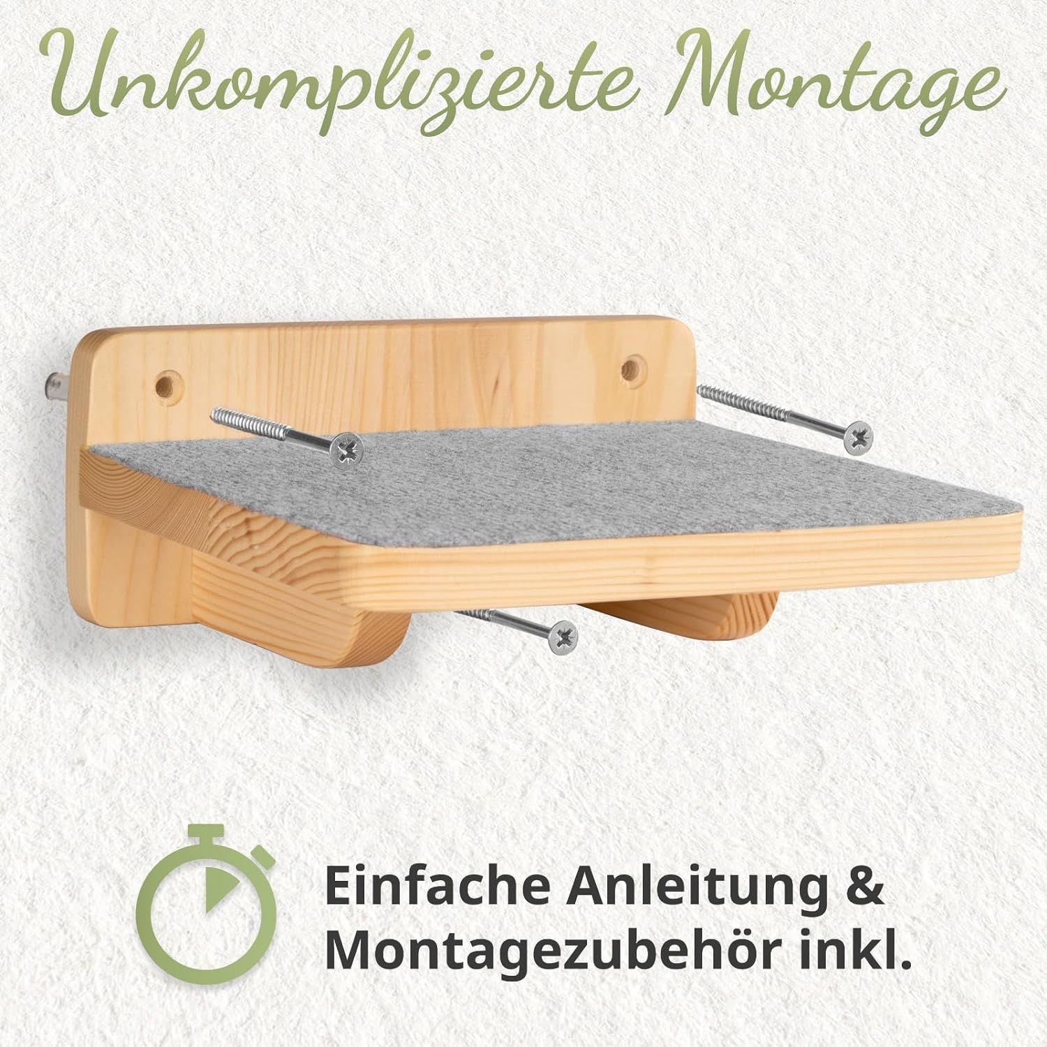 WOOWOOD® Katzentreppen Wand XL (3-teilig)