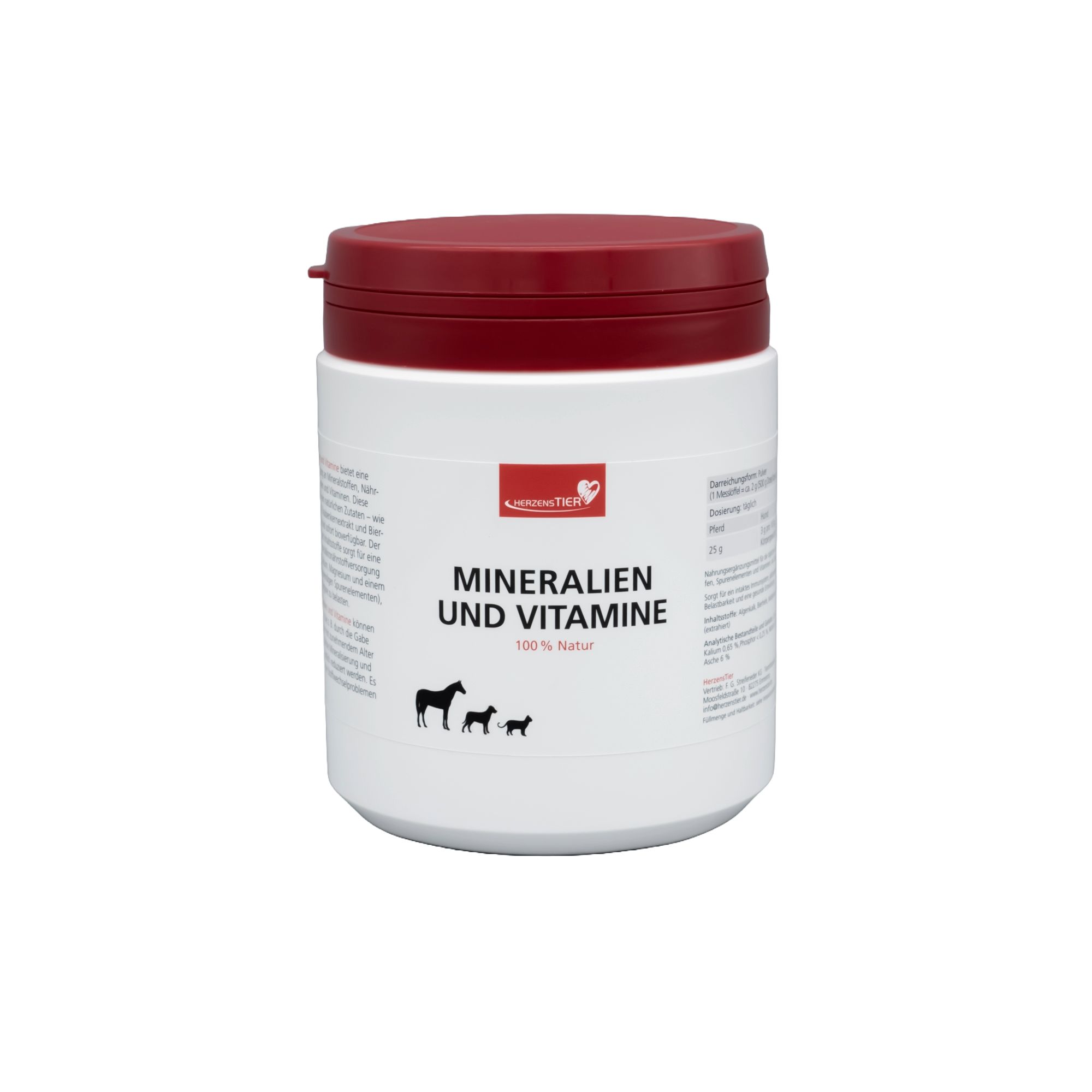 HerzensTier Mineralien und Vitamine für Hunde, Katzen & Pferde