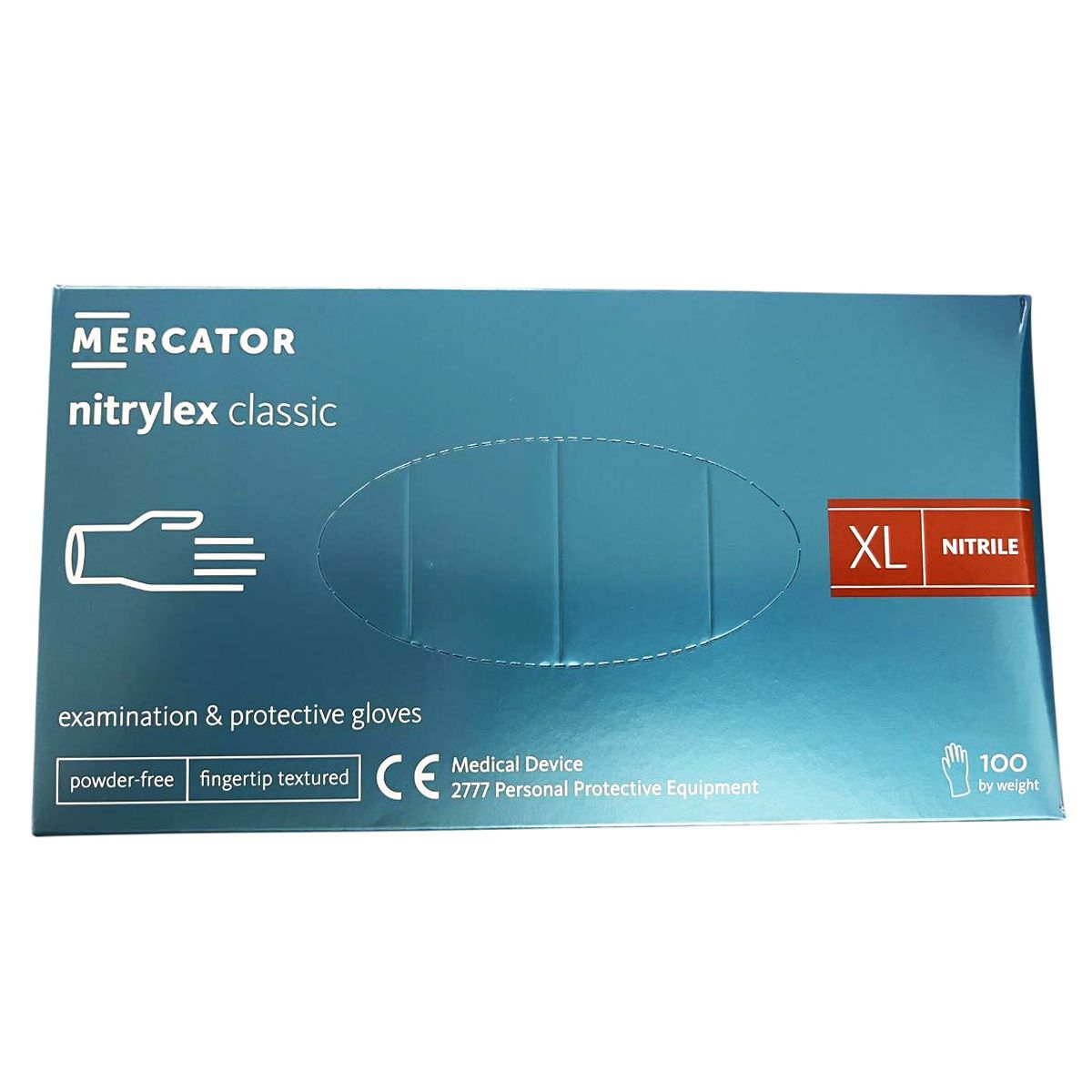 Mercator Nitril Handschuhe nitrylex classic XL 100 St