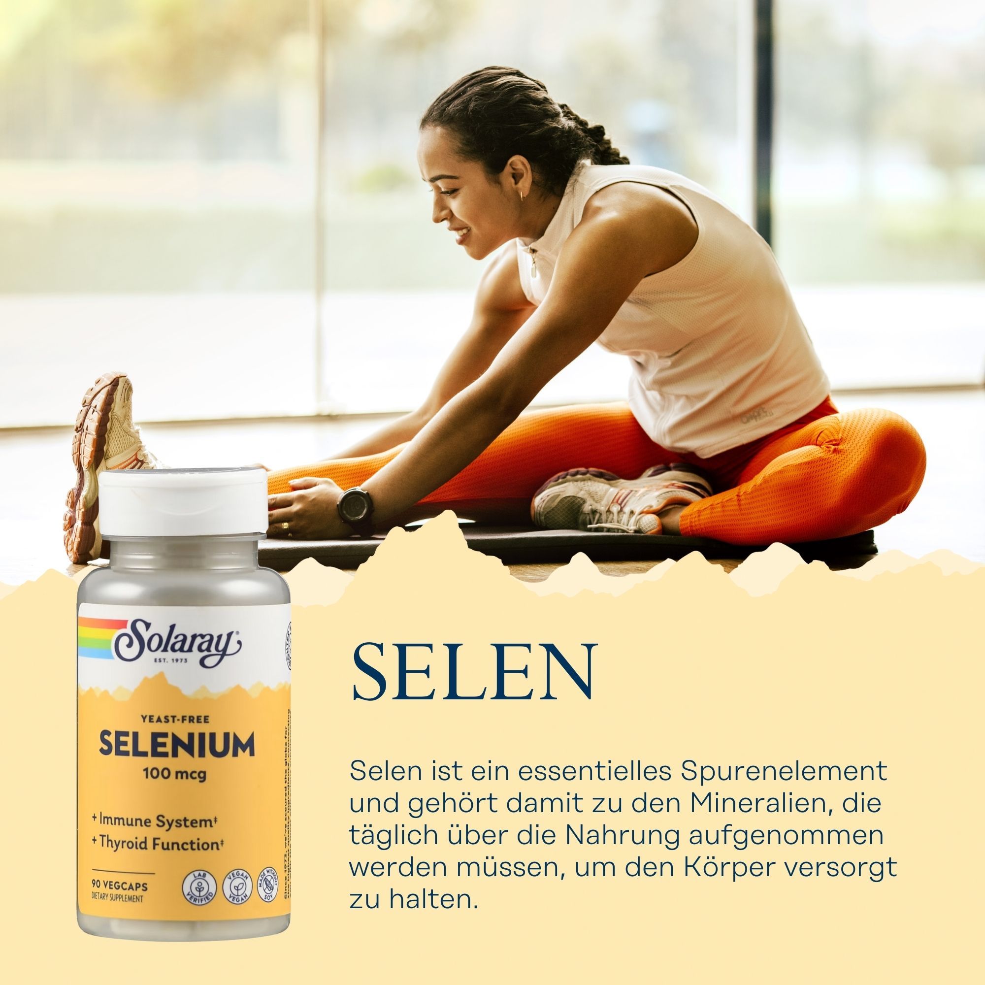 Solaray Selen 200 mcg hefefrei