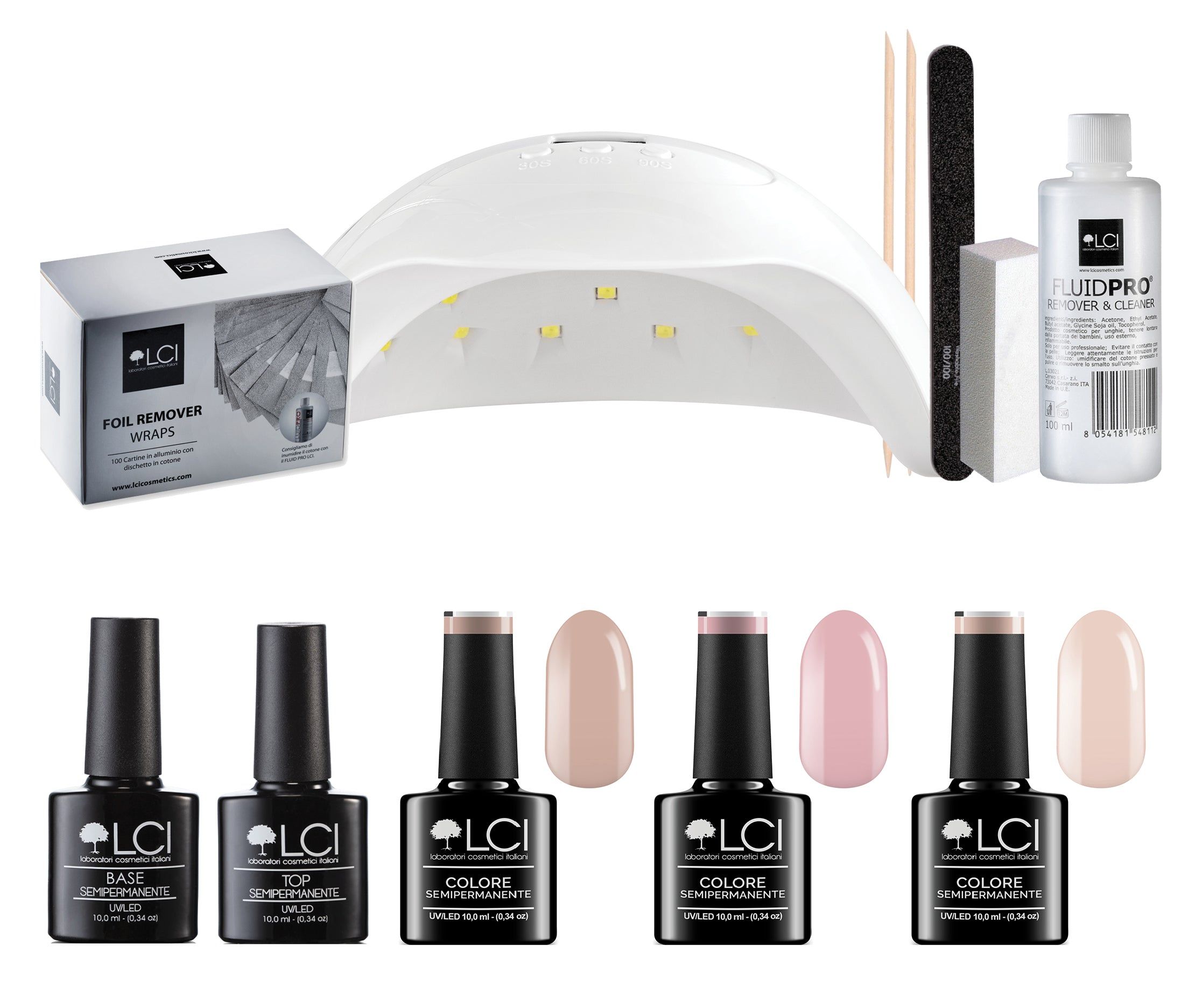 LCI Cosmetics - Kit Semipermanente LCI - 3 Colori - SKIN -