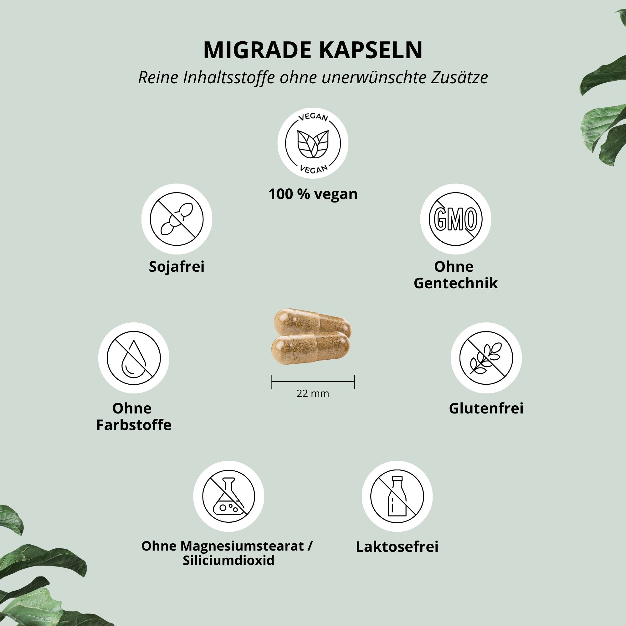 nutri+ Migrade - pflanzliche Kapseln