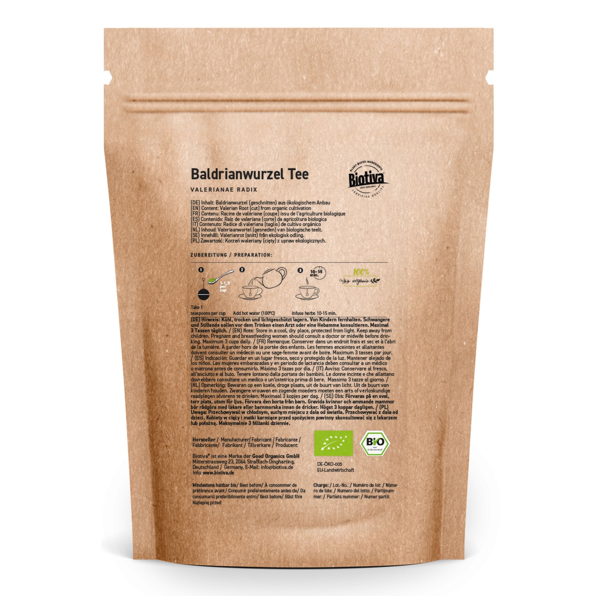 Biotiva Baldrianwurzel Tee Bio