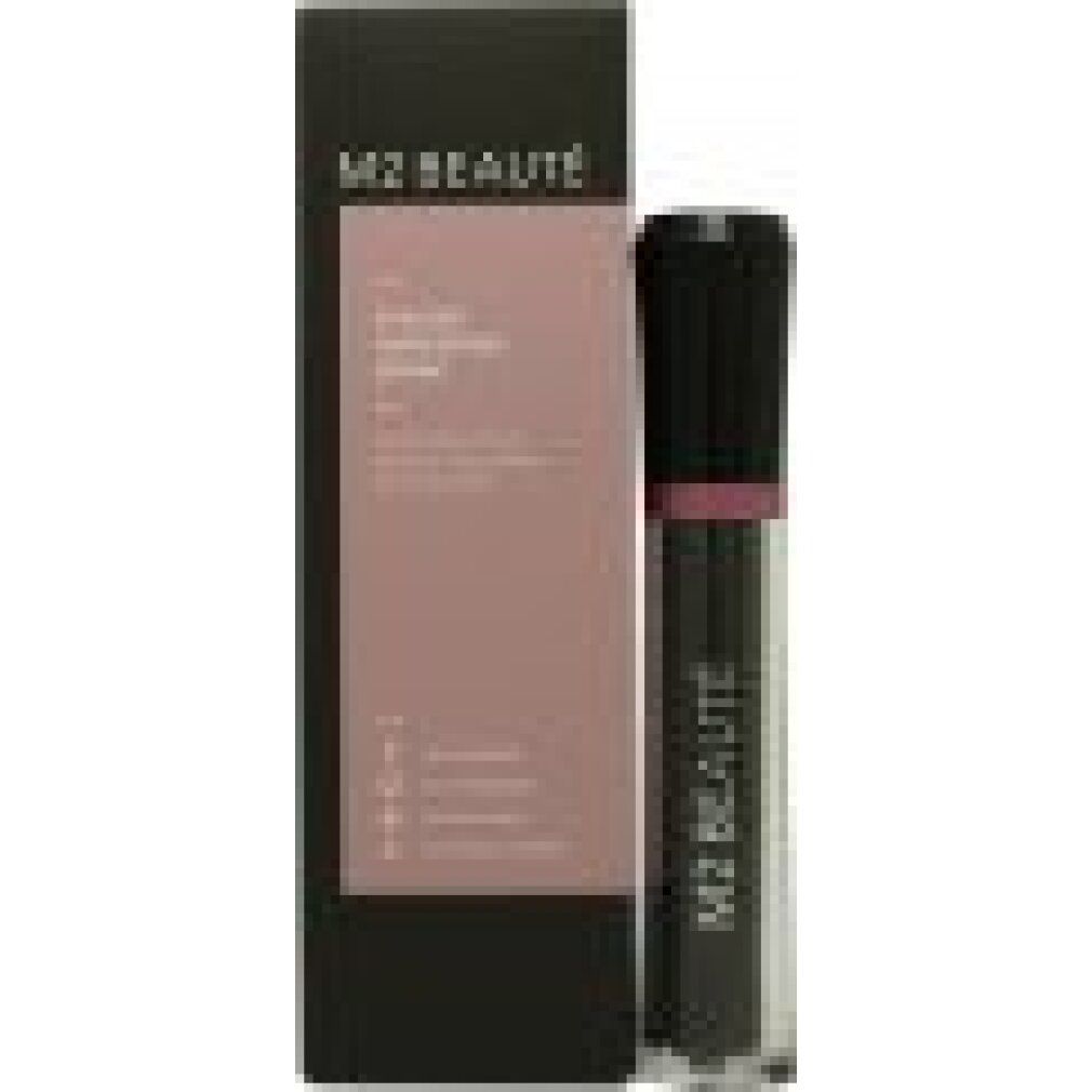 Schwarze Verpackung und Flasche. Aufschrift: M2 Beauté, Eyelash Awakening Serum.