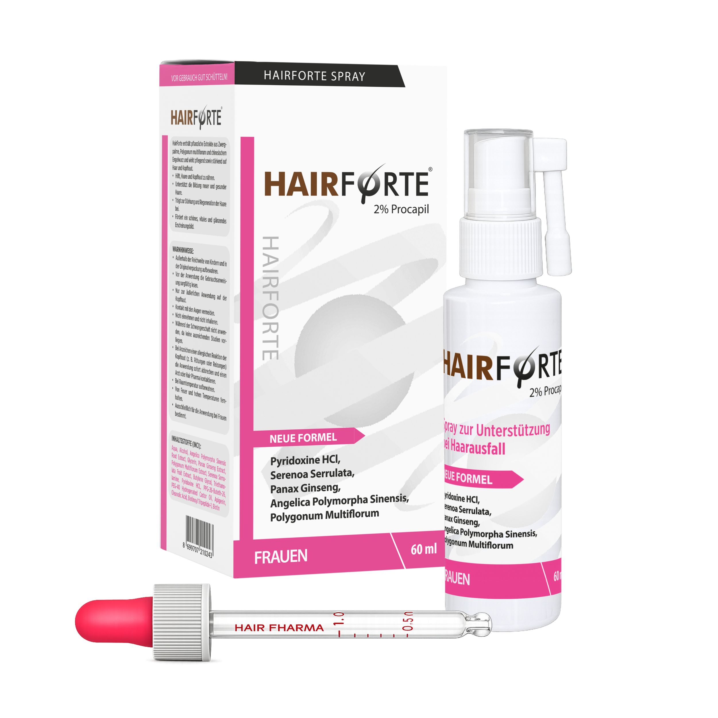 Hairforte Spray 2% Procapil für Frauen 60 ml