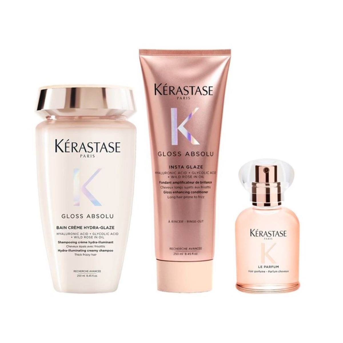 Kérastase Gloss Absolu Crème Set (Bain / Fondant Le Parfum) 530 ml