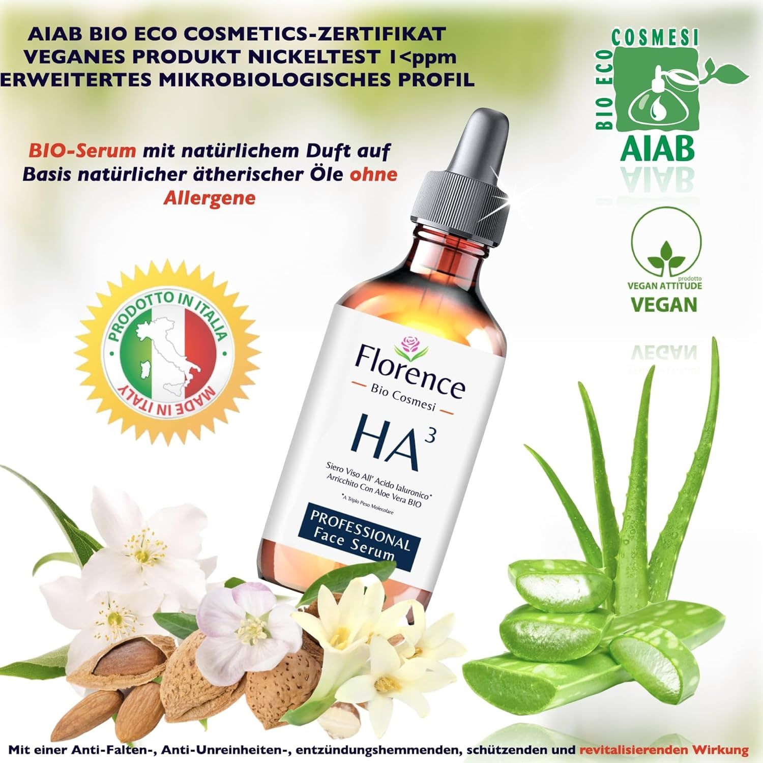 Florence HA3 Bio Hyaluron Serum Gesicht