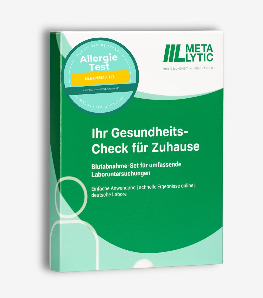 MetaLytic - Lebensmittelallergie Test (28 Allergene) Vollwertiger Labortest 1 St