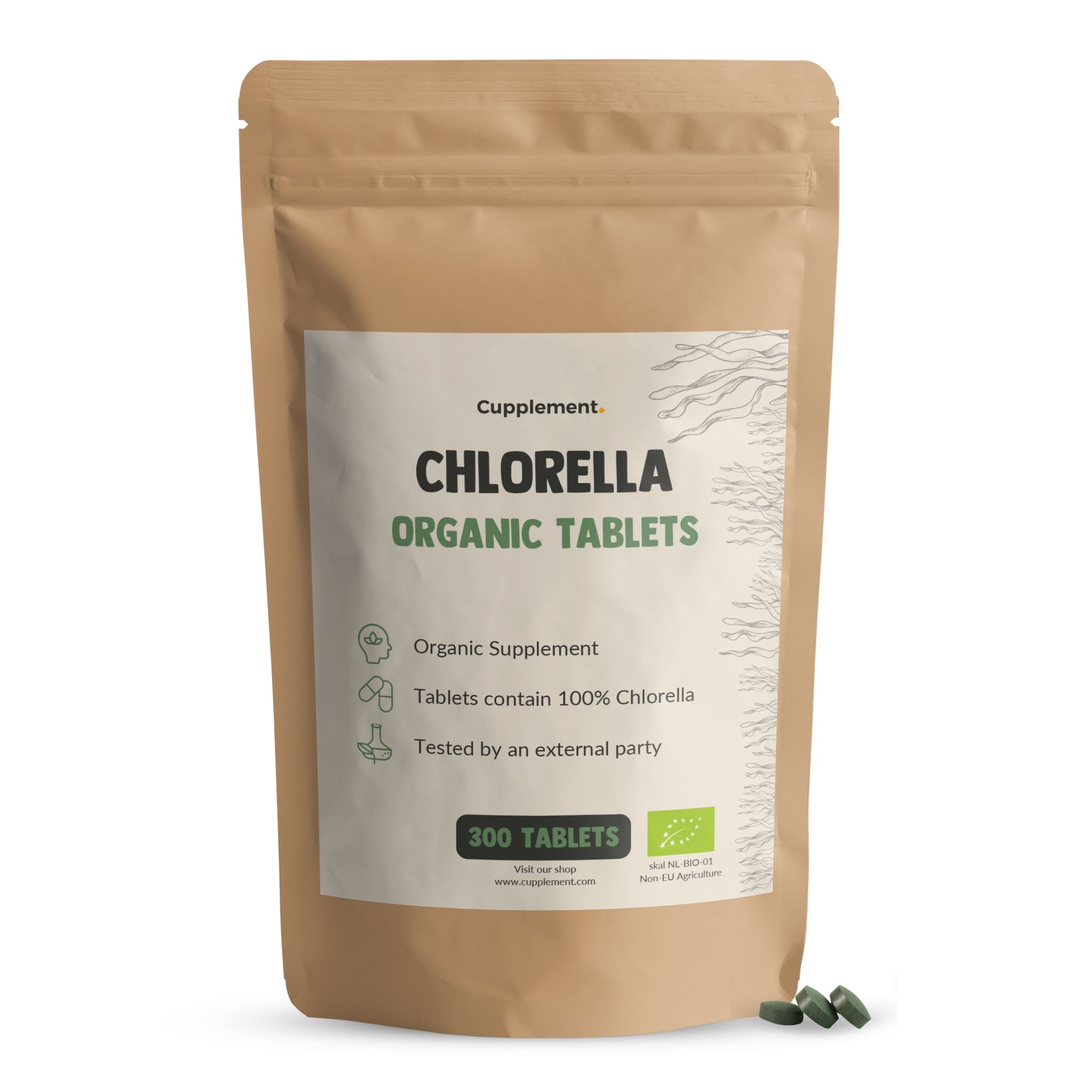 Cupplement - Chlorella 500 mg BIO 300 St Tabletten