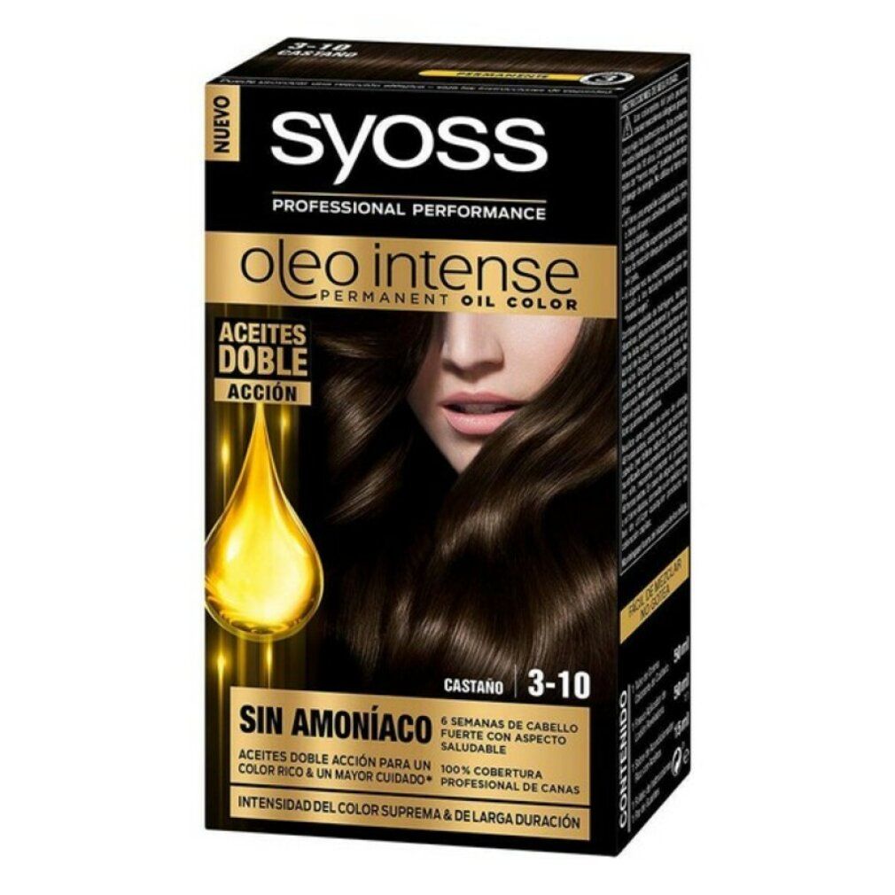 Syoss Oleo Intense Permanent Hair Color 3-10 Brown