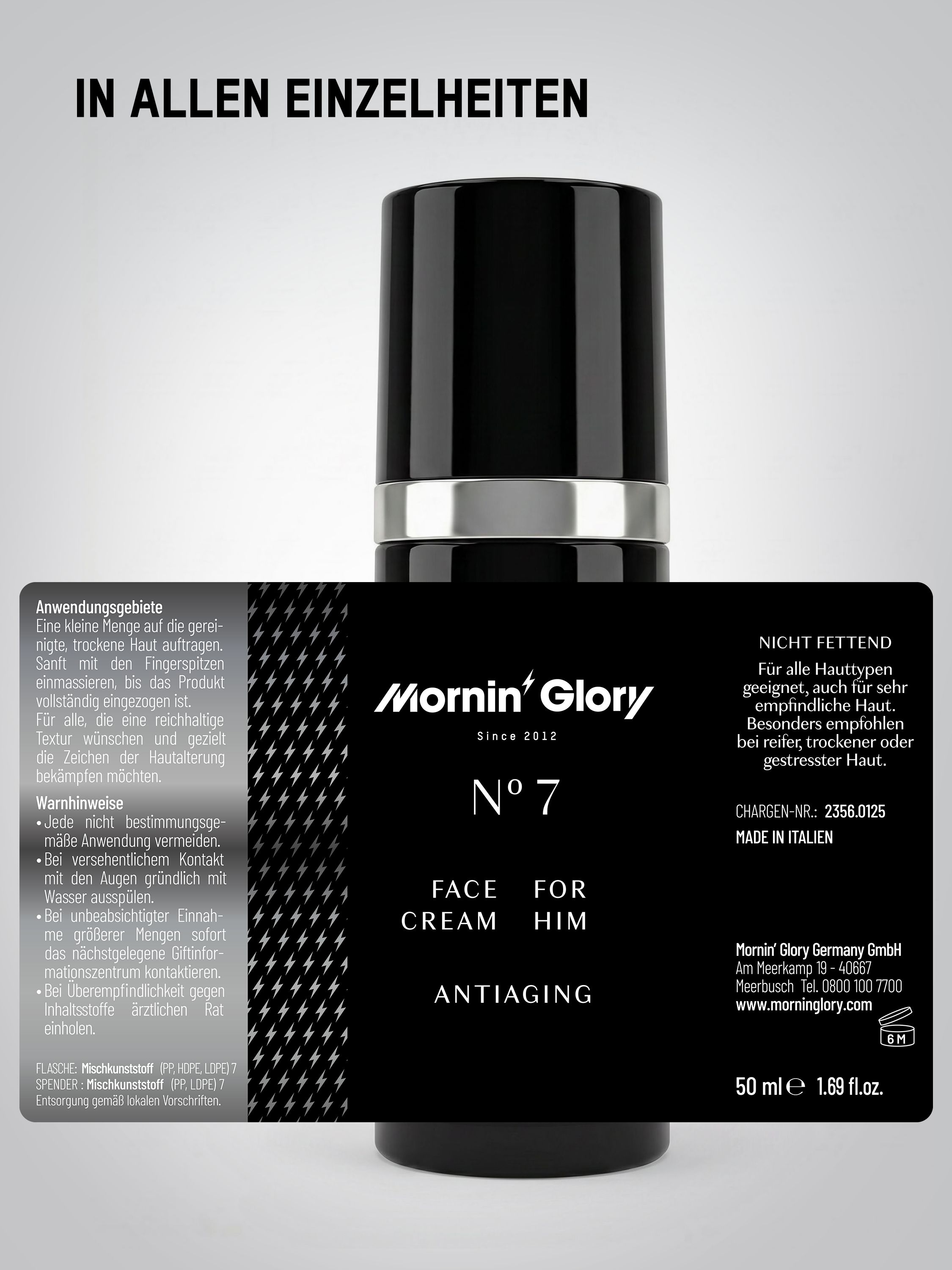Mornin’ Glory N°7 – Anti-Falten Gesichtscreme für Männer